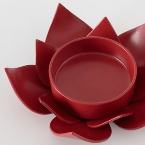 IKEA Aromatisk Tealight Holder Red Lotus (set of 4)
